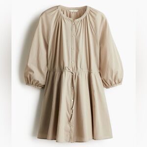H&M Women’s Light Tan Button-Up Dress
